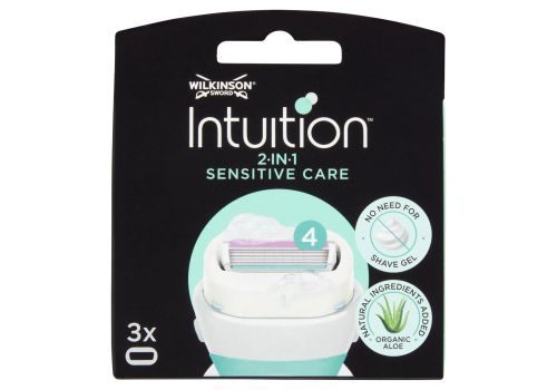 Wilkinson Sword Intuition 2 in 1 Sensitive Care lametta per rasoio 3 pezzi