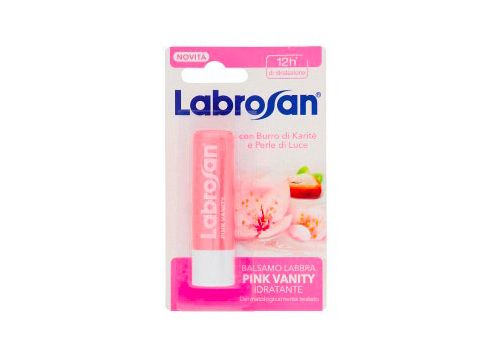 Labrosan Balsamo Labbra Pink Vanity Idratante con Burro d Karitè e Perle di Luce 1 Stick