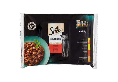Sheba Selezione gustosa in salsa 4 x 85 grammi