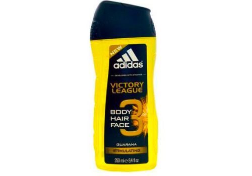 Adidas Victory League Body Hair Face Doccia Schiuma Guaranà 250ml