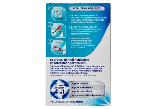 Polident tripla freschezza pulitore quotidiano 3 minuti per l''igiene della protesi dentaria 36 compresse