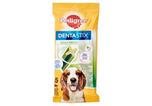 Pedigree Dentastix Daily fresh snack igiene orale per cane medio 5 pezzi 128 grammi