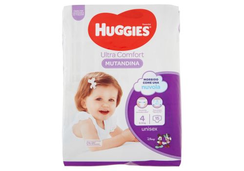 Huggies ultra comfort pannolini 9-14kg taglia 4 15 pezzi