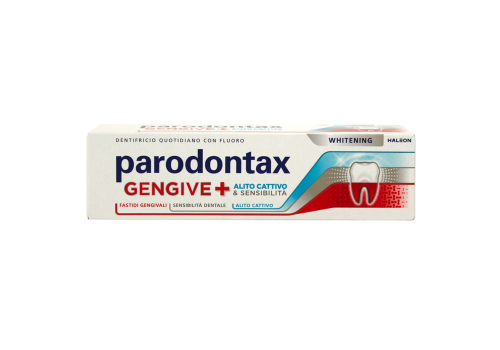 Parodontax Gengive + Alito Cattivo & Sensibilità Whitening dentifricio 75ml