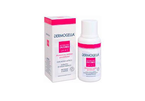 Dermogella Detergente Intimo con Acido Lattico, Estratto Di Giglio Bianco e Proteine D'Avena 200ml