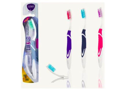 Clendy Spazzolino Lui&Lei con Testine Intercambiabili 1 pezzo