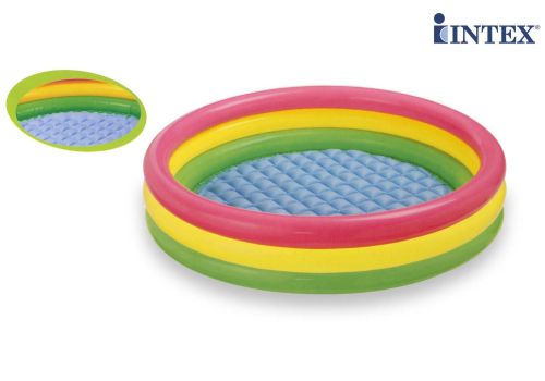 Intex piscina tonda gonfiabile a 3 anelli 114 x 25cm