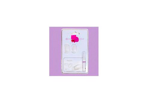 Emanuela Biffoli Set Ricostruzione Unghie Tips Colore Naturale 20 pezzi + Colla