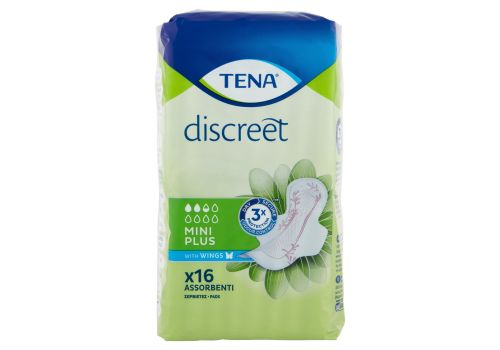 Tena Discreet mini plus assorbenti 16 pezzi