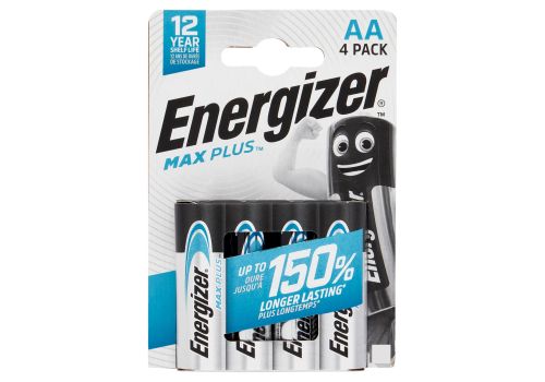 Energizer Max Plus AA alkaline pile stilo alcaline 4 pezzi