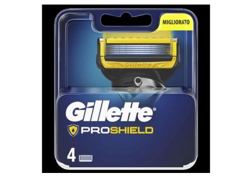 Gillette fusion proshield lamette di ricambio 4 pezzi