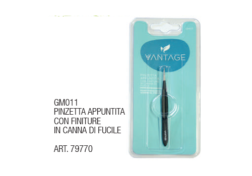 Vantage Pinzetta Appuntita con Finiture in Canna di Fucile