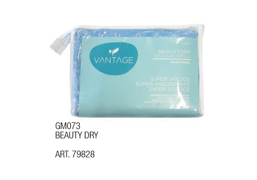 Vantage beauty dry asciuga capelli super veloce assorbente e soffice