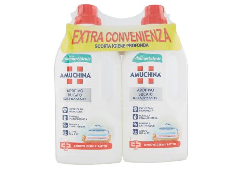 Amuchina bucato additivo igienizzante con ammorbidente 2 x 1000ml