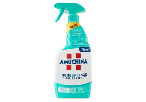 Amuchina home & pets igienizzante senza risciacquo adatto per ambienti con animali domestici 750ml