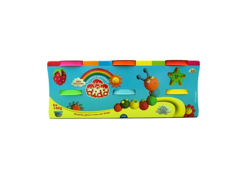 Didò plastlina colori assortiti 6 vasetti x 100 grammi