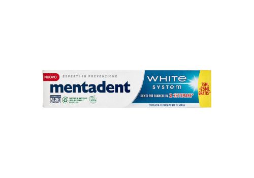 Mentadent White System dentifricio 100ml