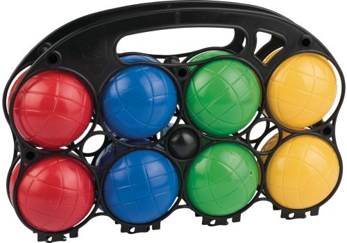 Bocce set 8 pezzi + pallino gioco da spiaggia per bambini e adulti