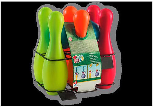 Androni 6 birilli + 2 bocce gioco all’aperto per bambini