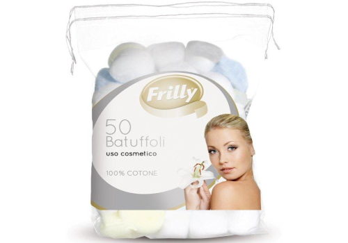 Frilly batuffoli colorati uso cosmetico 100% cotone 50 pezzi