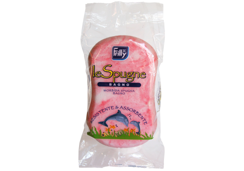 Frilly spugna ovale marmorizzata per il bagno