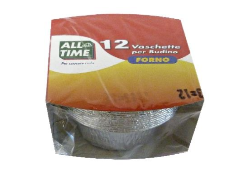 All Time vaschette forno per budino 12 pezzi