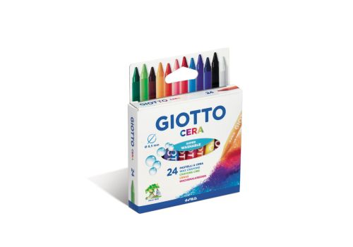 Giotto Cera pastelli a cera colorati 24 pezzi