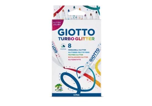 Giotto Turbo Glitter pennarelli colorati 8 pezzi