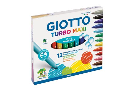 Giotto Turbo Maxi pennarelli colorati 12 pezzi