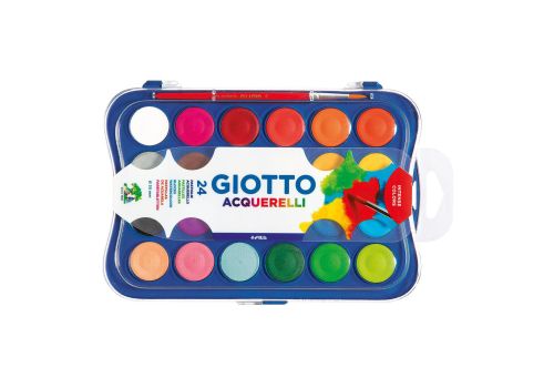 Giotto acquarelli 24 colori + pennello