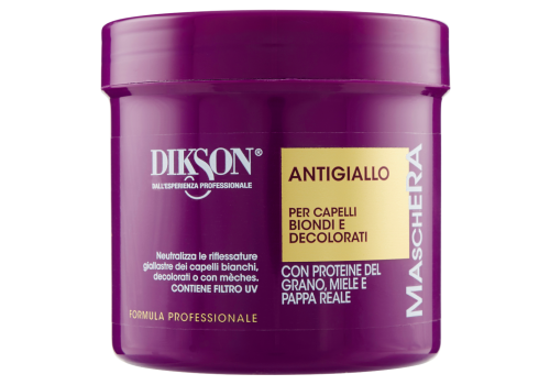 Dikson Antigiallo maschera per capelli biondi e decolorati 500ml