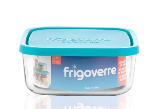 Bormioli Frigoverre Classic contenitore quadrato in vetro con coperchio 19 x 19cm 1 pezzo