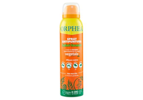 Orphea spray antipuntura safari formula multiprotezione contro zanzare comuni tigre tafanie  zecche 100ml