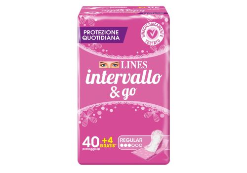 Lines Intervallo assorbenti anatomici ripiegati 40 pezzi