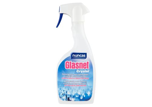 Nuncas Glasnet Crystal detergente per lampadari cristalli e vetri satinati spray 500ml