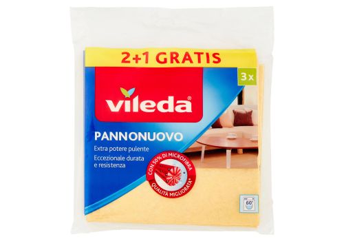 Vileda panno multiuso in tnt e microfibra pulizia senza aloni 3 pezzi