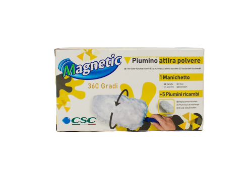 Magnetic piumino attira polvere + 5 ricambi