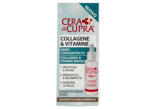 Cera di Cupra Collagene & Vitamine siero viso concentrato ridensificante rassodante 30ml