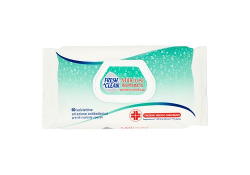 Fresh & Clean Milleusi Disinfettanti salviettine umidificate ad azione antibatterica 60 pezzi