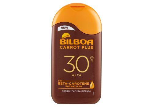 Bilboa Carrot Plus spf 30 alta latte solare abbronzatura intensa 200ml