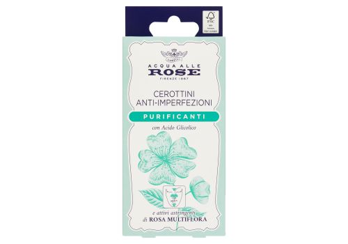 Acqua alle Rose cerottini anti-imperfezioni purificanti per naso fronte e mento 8 pezzi