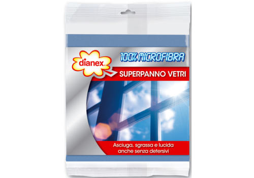 Dianex superpanno 100% microfibra per i vetri 1 pezzo