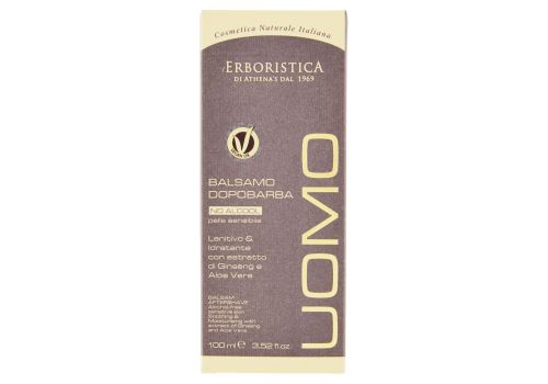 L'Erboristica Uomo balsamo dopobarba no alcool idratante per pelle sensibile 100ml