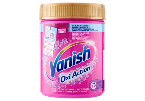 Vanish Oxi Action polvere rosa smacchiatore bucato 500 grammi