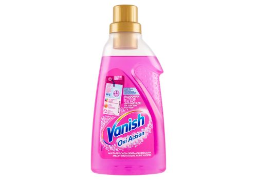 Vanish Oxi Action gel rosa smacchiatore igienizzante per il bucato 750ml