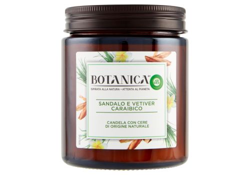 Botanica sandalo & vetiver caraibico candela profumata 205 grammi