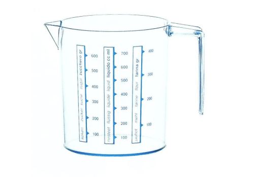 Cosmoplast caraffa graduata con decorazioni 0,75 litri