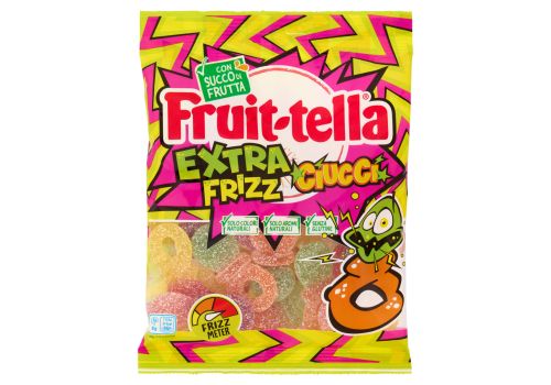 Fruit-tella extra frizz ciucci caramelle gommose 165 grammi