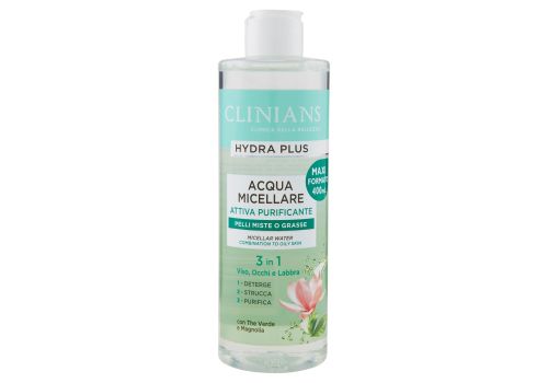 Clinians Hydra Plus acqua micellare purificante per pelli miste e grasse 400ml