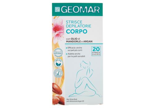 Geomar strisce depilatorie corpo 20 pezzi